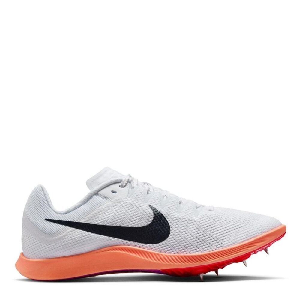 Nike Mens Zoom Rival Distance Athletic Shoe Spikes / White/Obsidian Blue